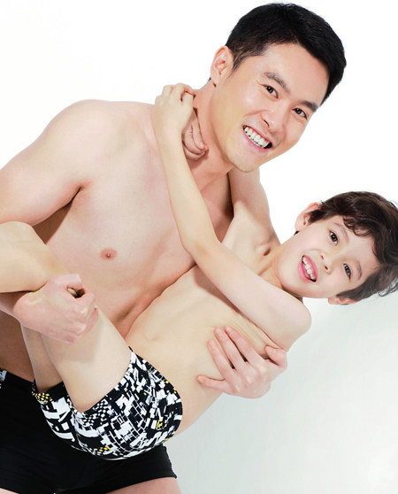 爱慕儿童亲子未来代码泳装-男孩平角泳装AK267581