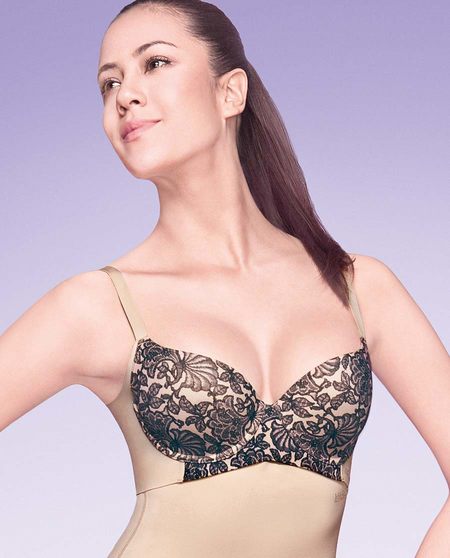 <em>爱慕慕澜</em>花样无痕1/2薄模杯<em>文胸</em>AD11483-爱慕