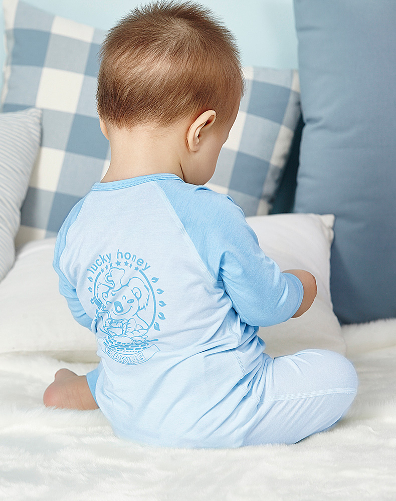 爱慕儿童呆萌宝贝长袖连体爬爬服ak475332