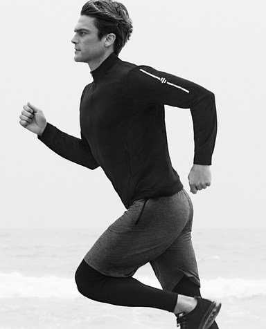 Aimer Men运动装|爱慕先生新品酷黑运动短裤NS63A742