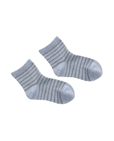 Aimer Kids袜子|爱慕儿童袜子植物色条纹短袜AK3940608