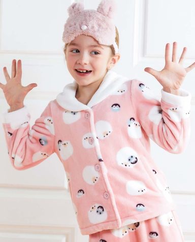 Aimer Kids睡衣|爱慕儿童冰雪环游记开衫长袖家居上衣AK1412221