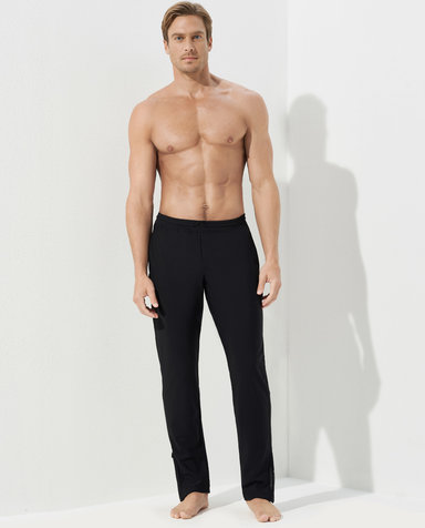 Aimer Men运动装|爱慕先生酷感运动中绒收口长裤NS63C841