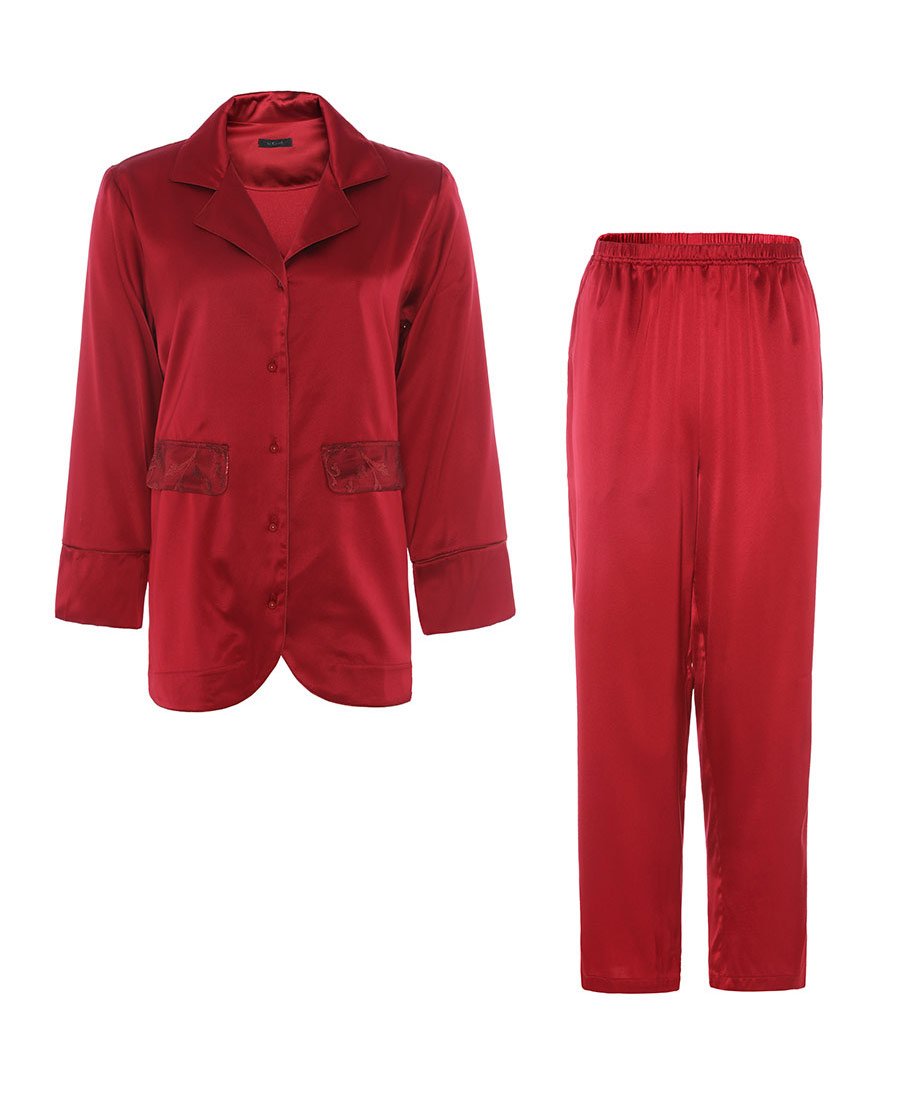 LA CLOVER兰卡文挚爱red系列分身长袖睡衣LC46JW1