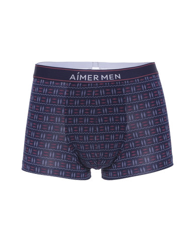 Aimer Men内裤|爱慕先生莫代尔印花装中腰平角裤NS23D991