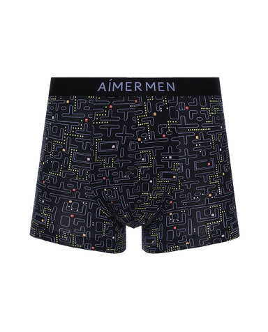 Aimer Men内裤|爱慕先生印花主题内裤中腰平角裤NS23D741