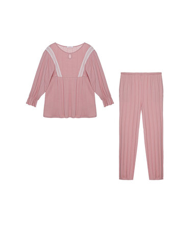 Aimer Basic睡衣|爱慕纯享生活七分袖长裤分身套装AM465921