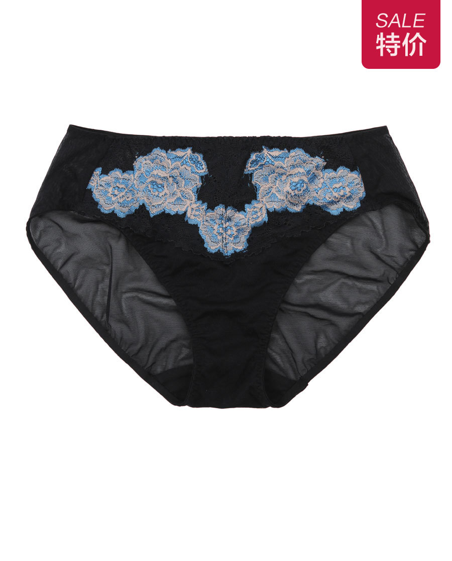 爱慕哈尼蔷薇包臀收腹刺绣中腰三角女士内裤am22av1 爱慕官网 爱慕官方商城