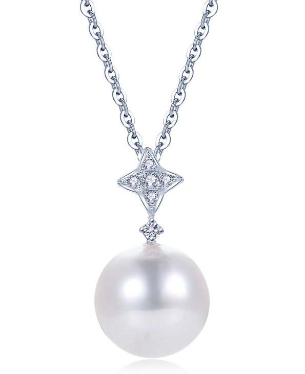 千叶珠宝18k金akoya珍珠坠akoya珍珠系列微星红色imfqy087