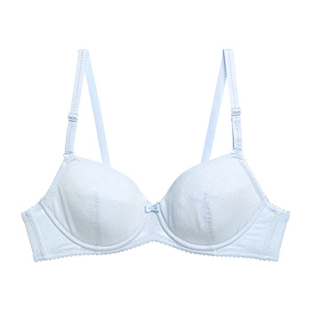 aimer junior爱慕少女朵朵花香三阶段3/4无纺布薄杯软钢圈文胸aj11