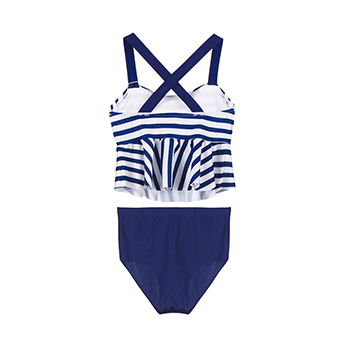 爱慕儿童航海条纹分身泳衣ak1671531
