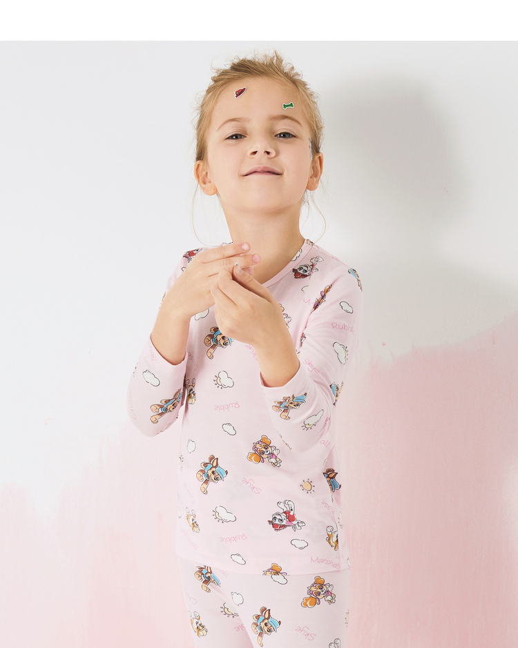 爱慕儿童汪汪队阳光狗狗女孩长袖上衣ak1724221