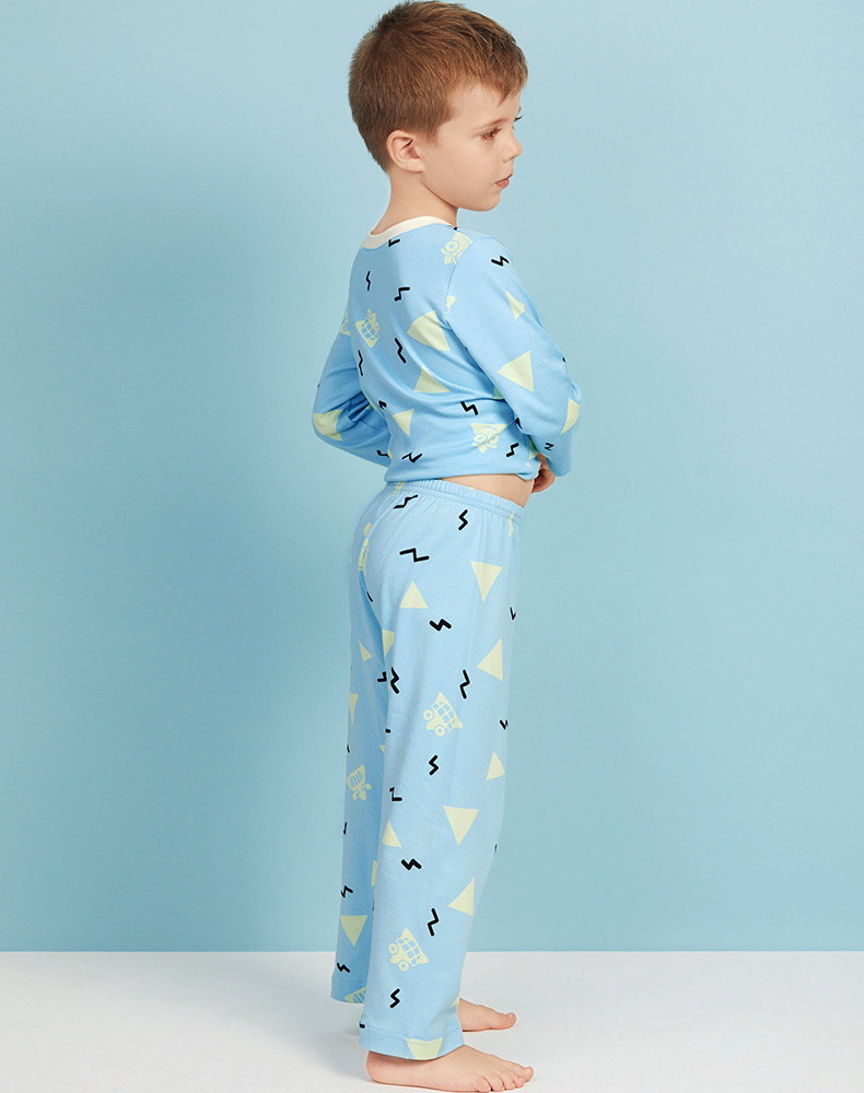 爱慕儿童顽皮小三角男孩家居长裤ak242n41