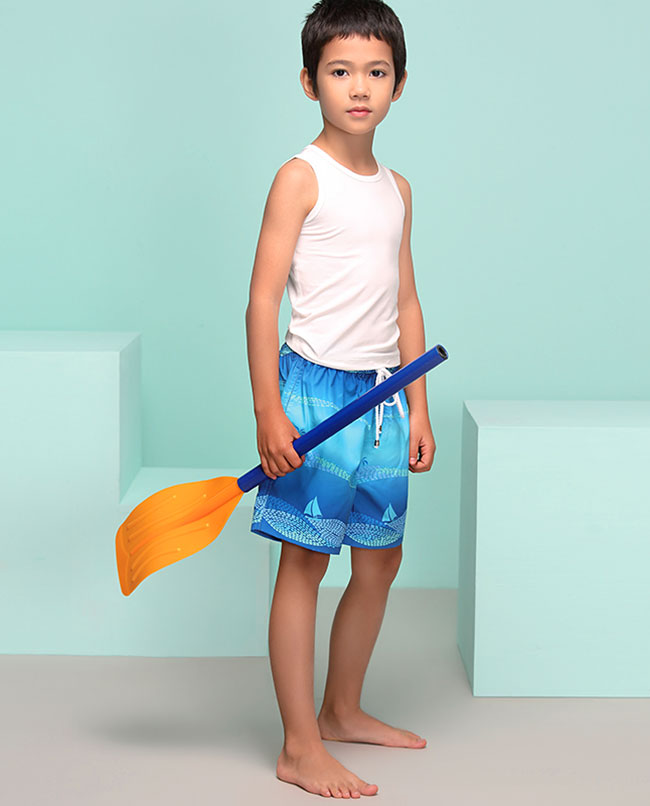 爱慕儿童蔚蓝海滩—男孩沙滩裤ak267c24