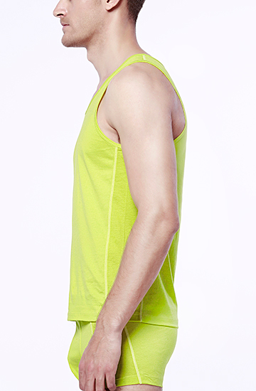 body wild宝迪威德铜氨拼接男士跨栏背心运动zbn62dt1