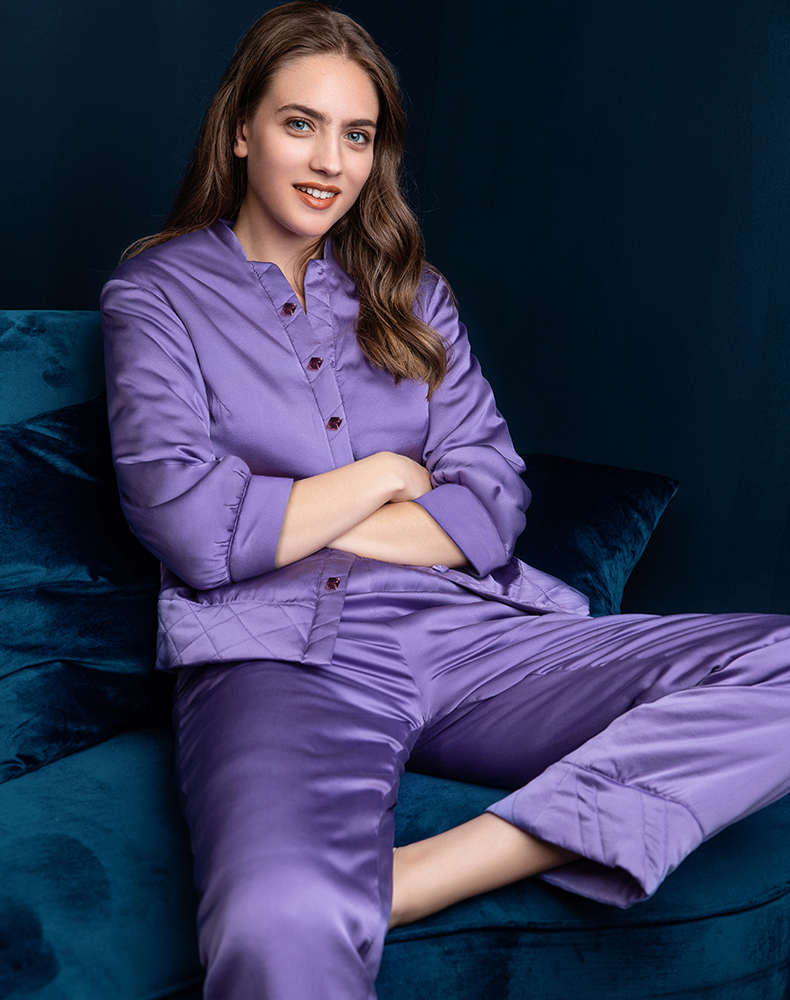 la clover兰卡文香馨百合系列夹棉分身长袖套装lc46jn1