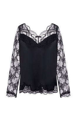 la clover兰卡文夜色摇曳系列蕾丝长袖lc72mk2